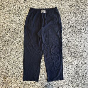 Vintage Everlast Boxing Pants Mens Large Made in USA Open leg 90s Black AAG